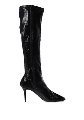 Courrèges 75mm Oblique boots - Black