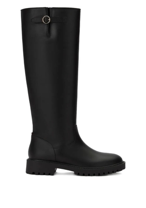 Bally knee-high leather boots - Black