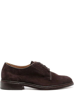 Tricker's almond-toe lace-up oxford shoes - Brown