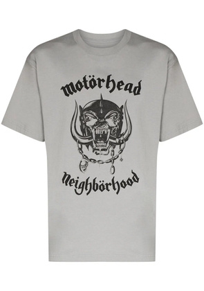 Neighborhood x Motörhead slogan-print T-shirt - Grey
