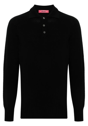 Drumohr virgin wool polo shirt - Black