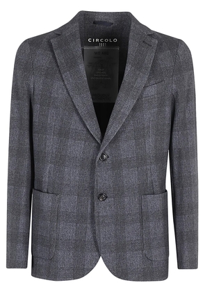 Circolo 1901 checked wool blazer - Blue