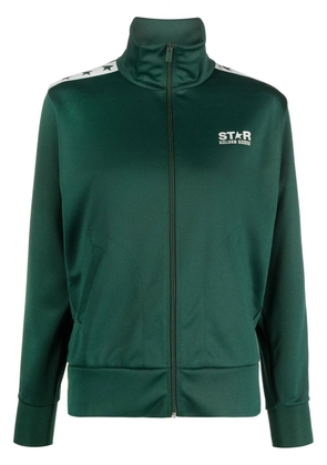 Golden Goose star log-print sports jacket - Green