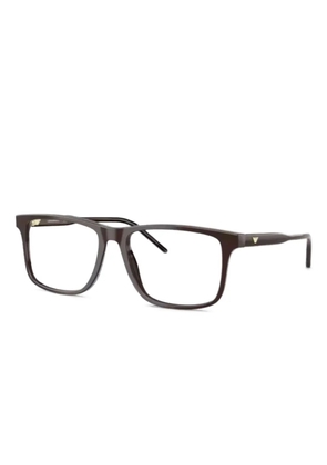 Emporio Armani square-frame glasses - Brown