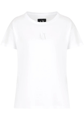 Armani Exchange logo-embellished T-shirt - White