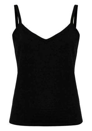 N.Peal fine-knit cami top - Black