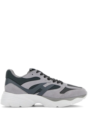 Hogan panelled suede sneakers - Grey