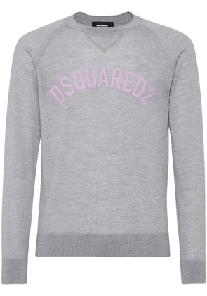 DSQUARED2 logo-print jumper - Grey