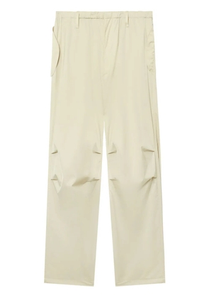 Auralee straight-leg satin trousers - Neutrals