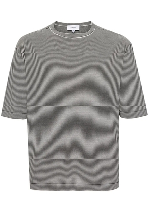 Lardini striped cotton T-shirt - White