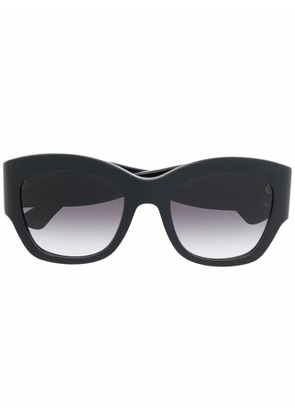 Cartier Eyewear logo-plaque detail sunglasses - Black