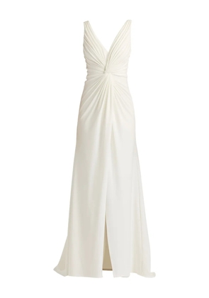 Tadashi Shoji Jessey twist-detail gown - White