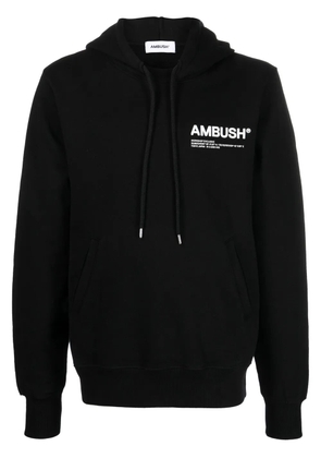 AMBUSH WKSP logo-print hoodie - Black