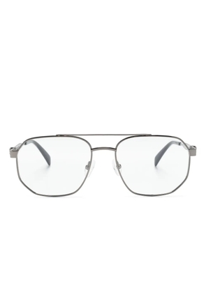 Alexander McQueen Eyewear 0495O pilot-frame glasses - Grey