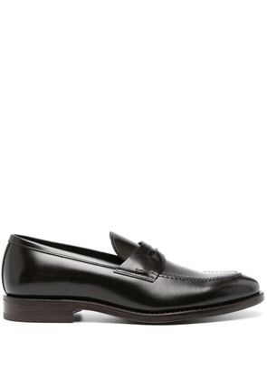 Henderson Baracco leather penny loafers - Brown