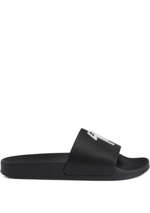 Giuseppe Zanotti Brett logo-embellished slides - Black