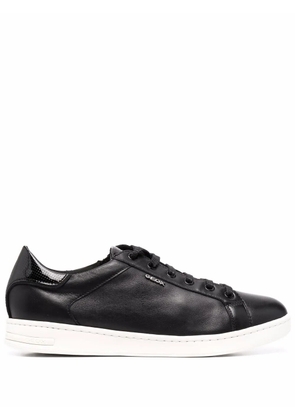 Geox logo-plaque low top sneakers - Black