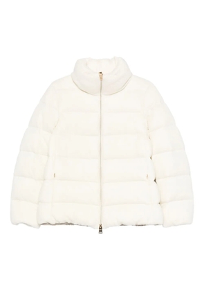 Herno quilted high-neck jacket - White