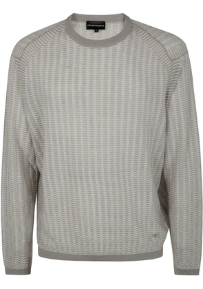 Emporio Armani crew-neck sweater - Grey