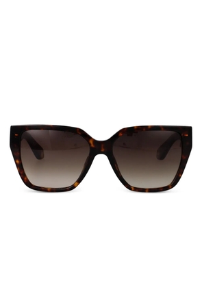 Roberto Cavalli logo-plaque square sunglasses - Brown