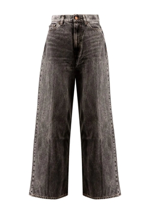 3x1 acid-wash wide-leg jeans - Grey