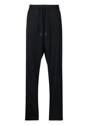 Giorgio Armani drawstring virgin wool track trousers - Blue