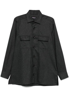 Kiton flannel shirt - Grey
