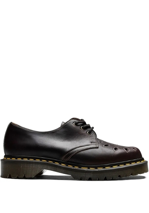 Dr. Martens perforated leather boots - Brown