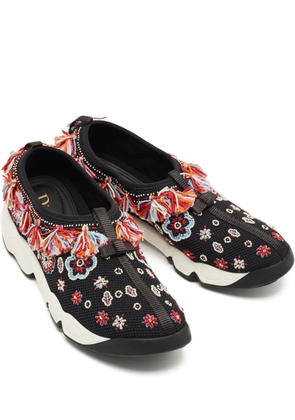 Christian Dior Pre-Owned Fusion mesh appliqué sneakers - Black