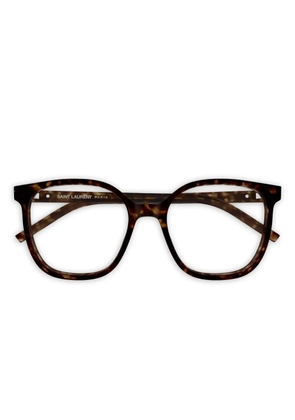 Saint Laurent Eyewear round-frame glasses - Brown