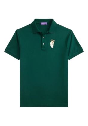 Ralph Lauren Purple Label embroidered-logo polo shirt - Green