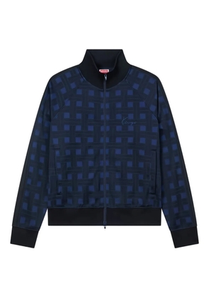 Kenzo Weave jacquard zip track jacket - Blue