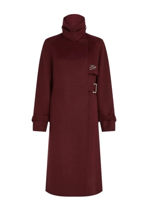 Karl Lagerfeld belted coat - Red