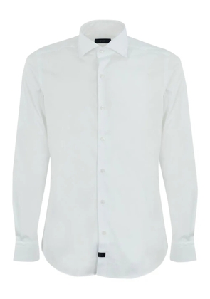 Fay long-sleeve point-collar shirt - White