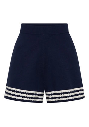 Rebecca Vallance striped mayflower shorts - Blue