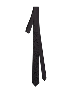 Karl Lagerfeld K/Autograph rhinestone tie - Black