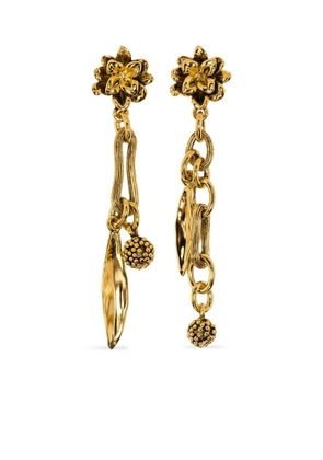 Aurelie Bidermann Anthos leaf-sphere earrings - Gold