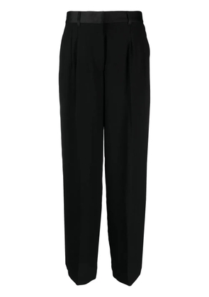 DKNY pleat-detail wide-leg trousers - Black