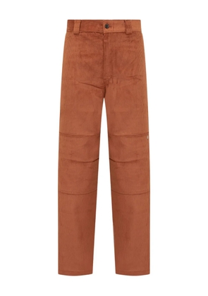 DICKIES logo-patch cordoury trousers - Brown