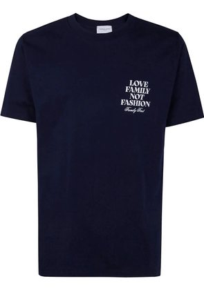 Family First logo-print T-shirt - Blue
