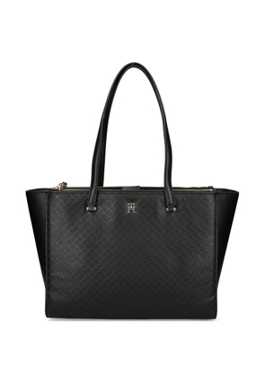 Tommy Hilfiger debossed-logo tote bag - Black