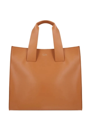 QUIRA double-handle tote bag - Brown
