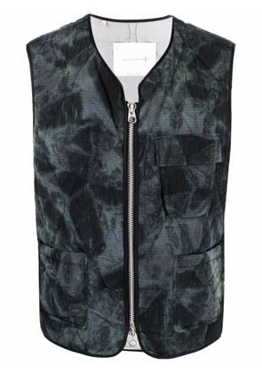 Mackintosh GENERAL tie-dye gilet - Grey