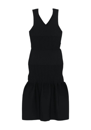 CFCL ribbed V-neck midi dress - Black