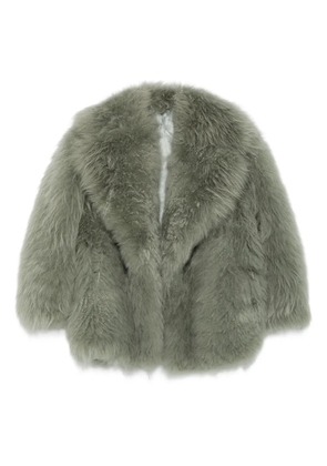 Salvatore Santoro shawl-collar fur jacket - Green
