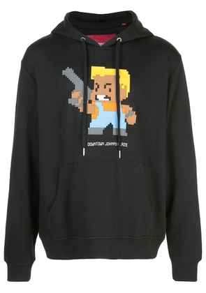 Mostly Heard Rarely Seen 8-Bit Downtown Johnny Blaze pixelated hoodie - Black