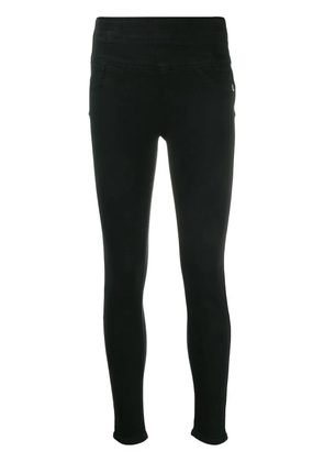 Patrizia Pepe embroidered-logo skirt jeans - Black