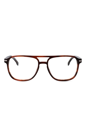 BOSS acetate square-frame glasses - Brown