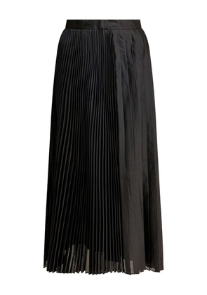 SANDBEIGE pleated midi skirt - Black