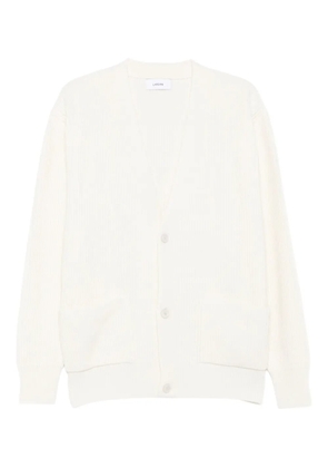 Lardini ribbed buttoned-front cardigan - Neutrals